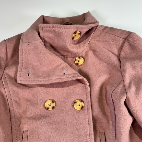 Thread & Supply peacoat warm layering tailored fit double breasted blush M - Picture 8 of 14